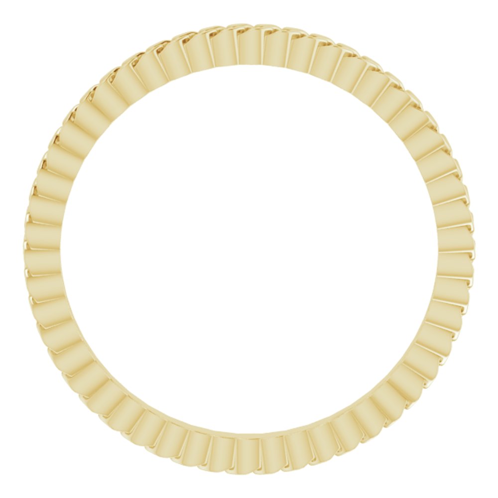 10K Yellow Gold 2 mm Chain Link Band Size 7.5