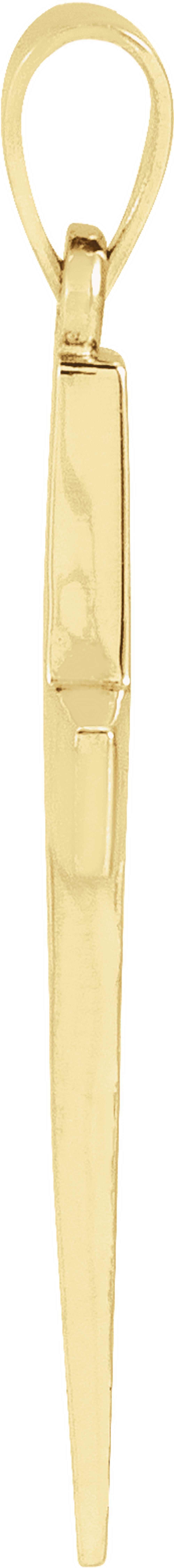 14K Yellow Gold Cross Pendant