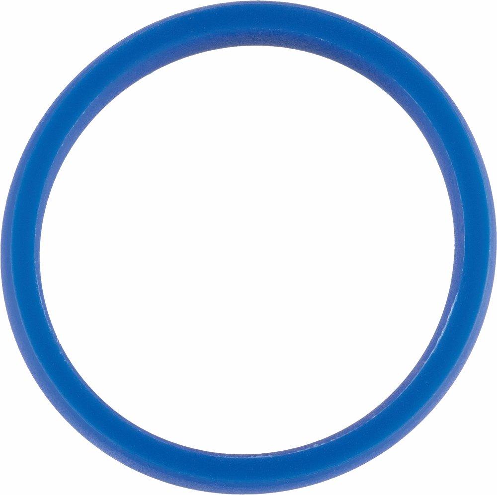 Royal Blue Silicone 7 mm Comfort-Fit Half Round Band Size 7