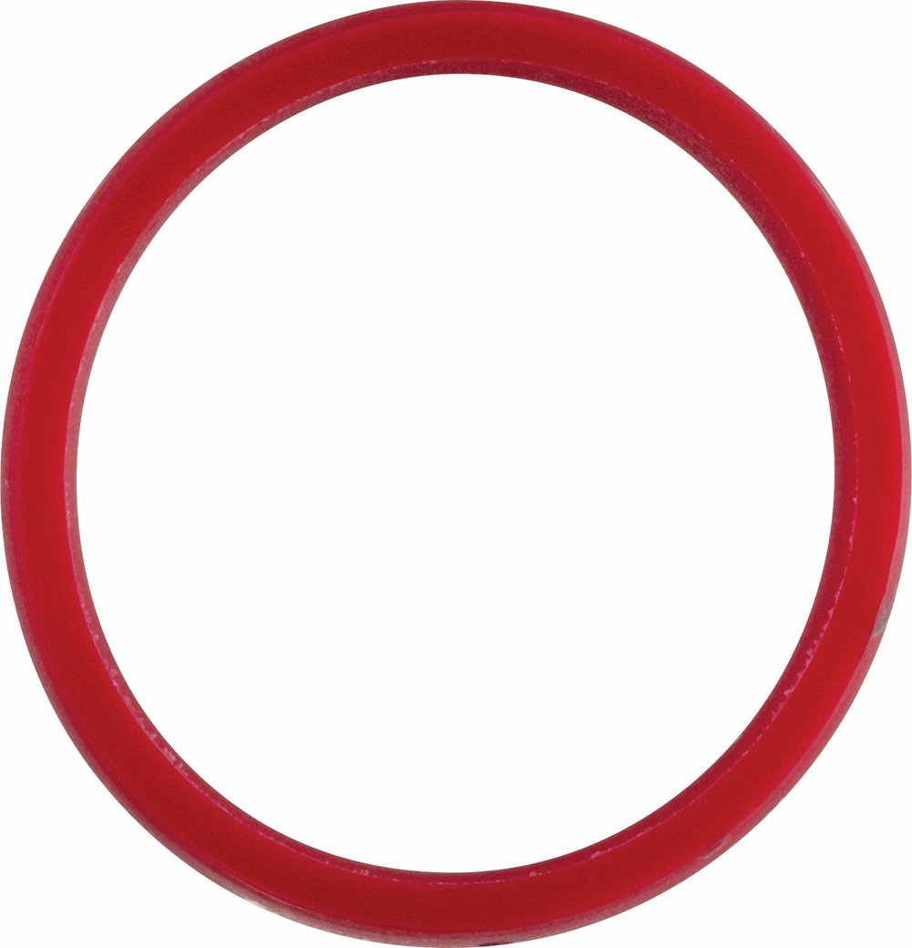 Maroon Silicone 7 mm Comfort-Fit Half Round Band Size 4