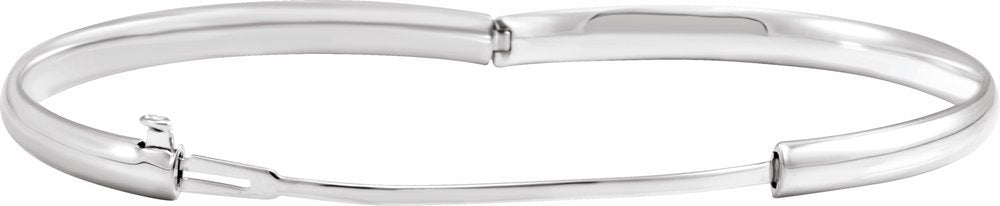 14K White Baby Bangle 5 1/2" Bracelet