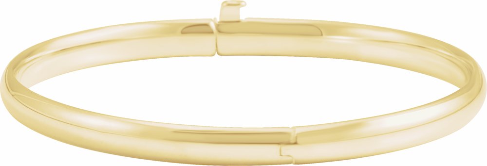 14K Yellow Baby Bangle 5 1/2" Bracelet
