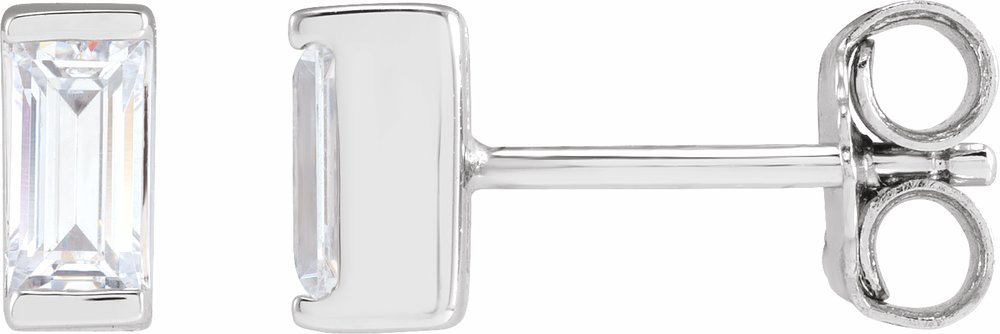 14K White Gold 3/8 CTW Lab-Grown Diamond Earrings