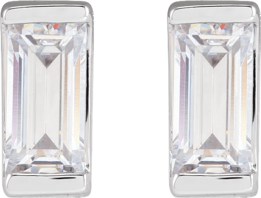 14K White Gold 3/8 CTW Lab-Grown Diamond Earrings