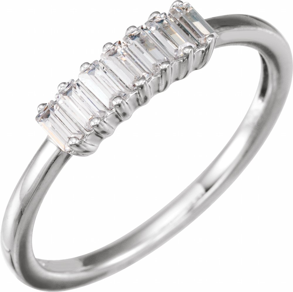 14K White Gold 1/3 CTW Lab-Grown Diamond Ring