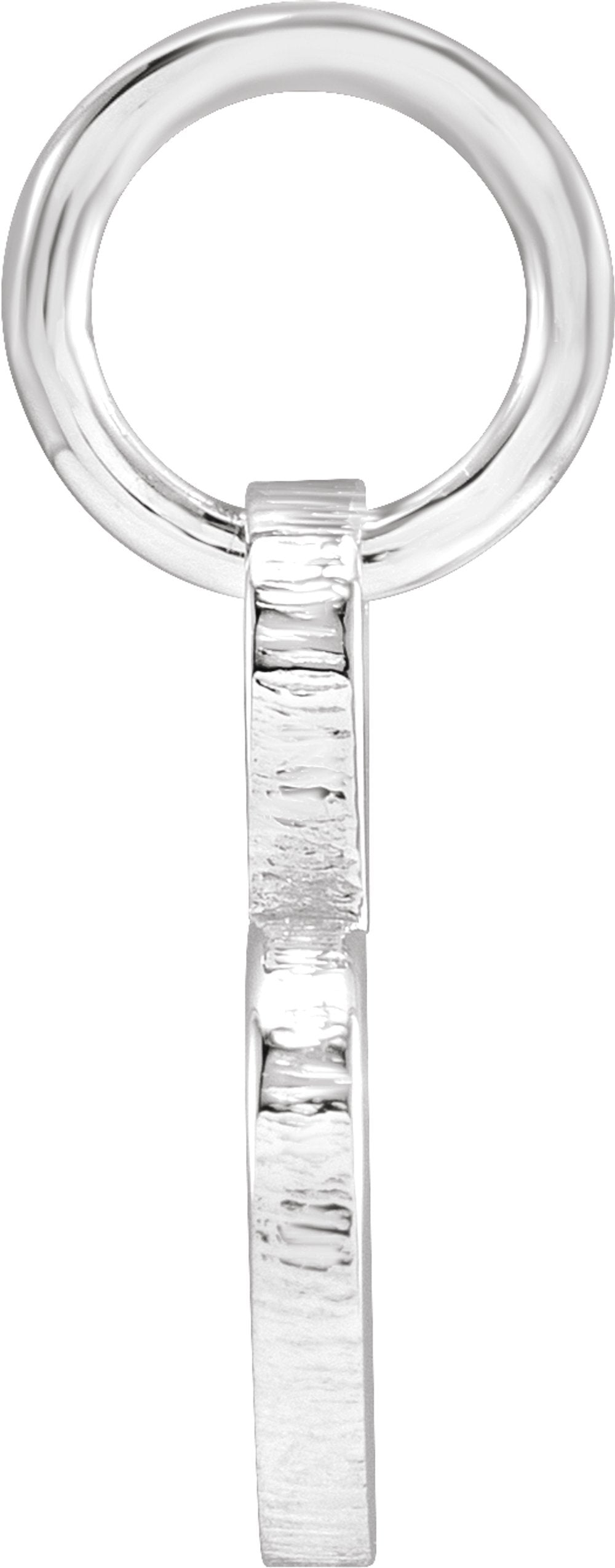 14K White Gold Be Posh® Engravable Heart Pendant