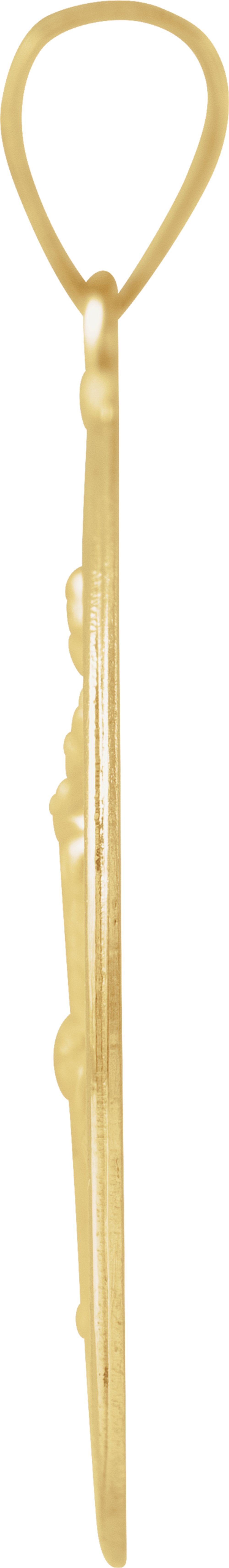 18K Yellow 25 mm St. Christopher Medal