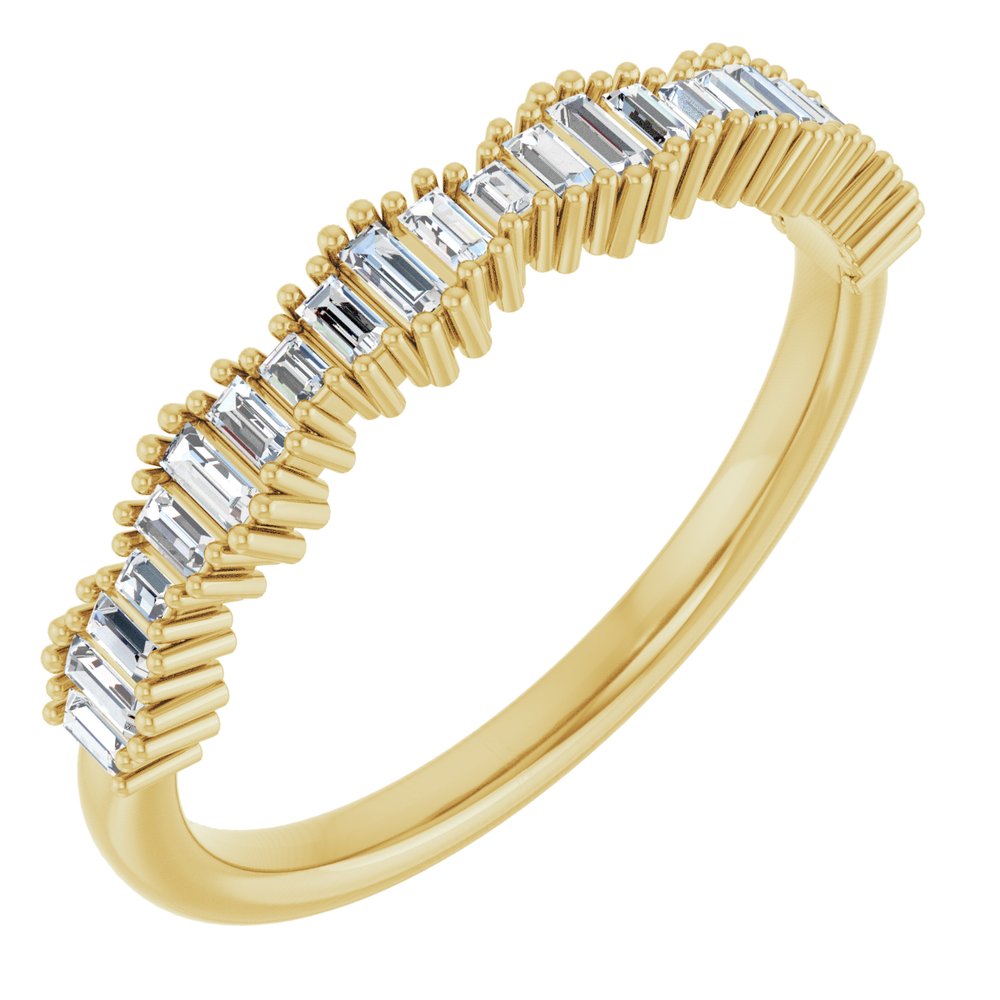 14K Yellow Gold 1/4 CTW Natural Diamond Anniversary Band