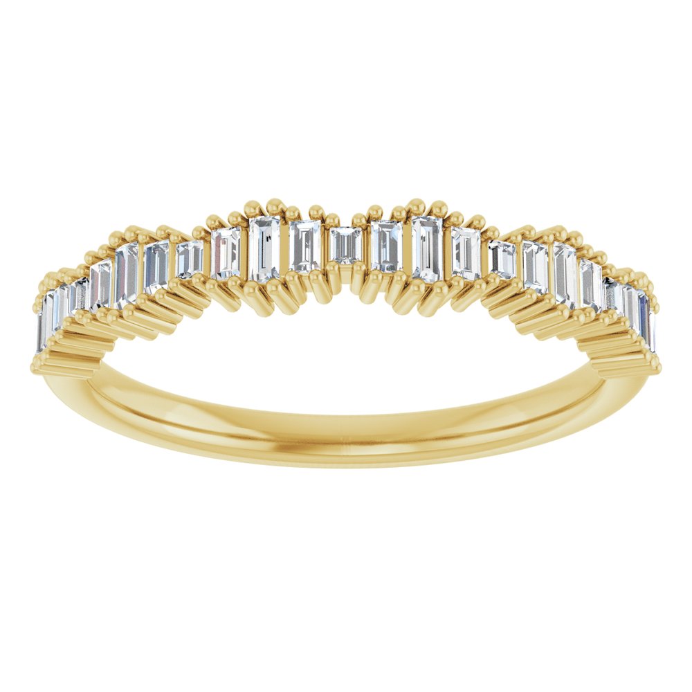 14K Yellow Gold 1/4 CTW Natural Diamond Anniversary Band