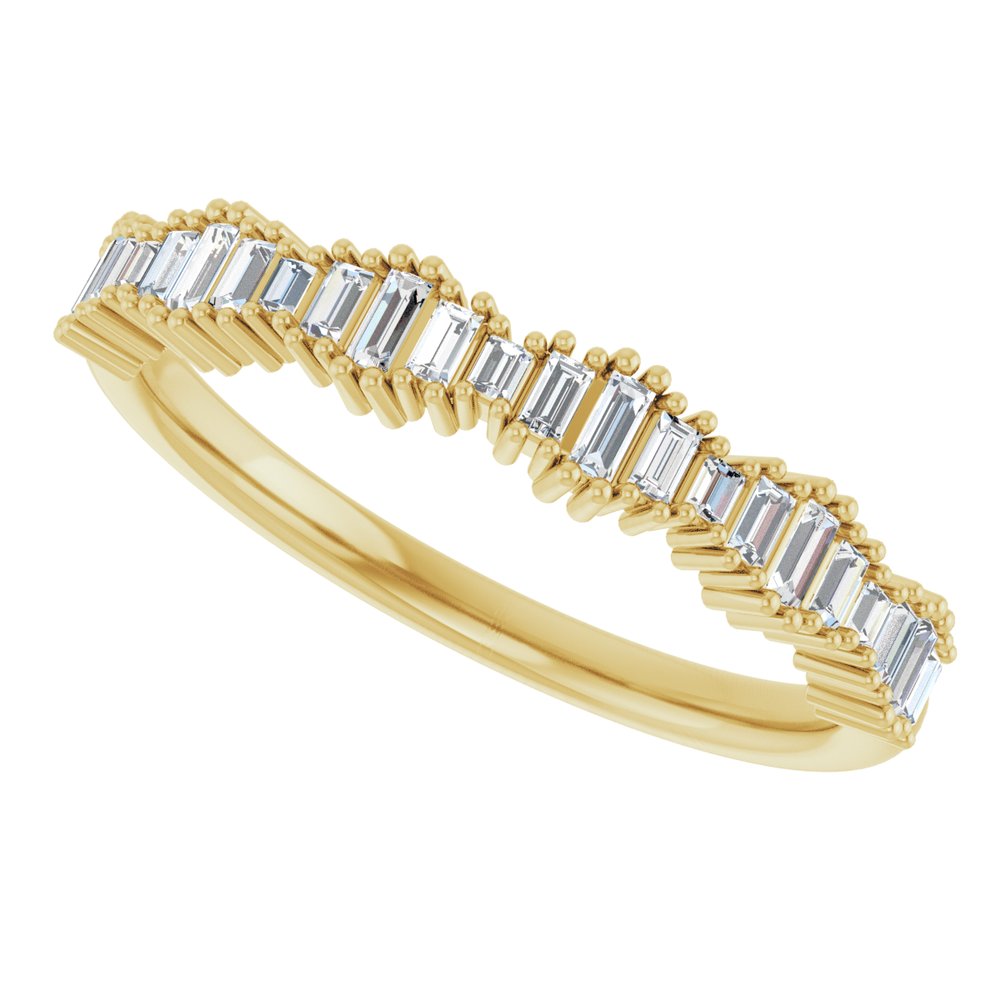 14K Yellow Gold 1/4 CTW Natural Diamond Anniversary Band