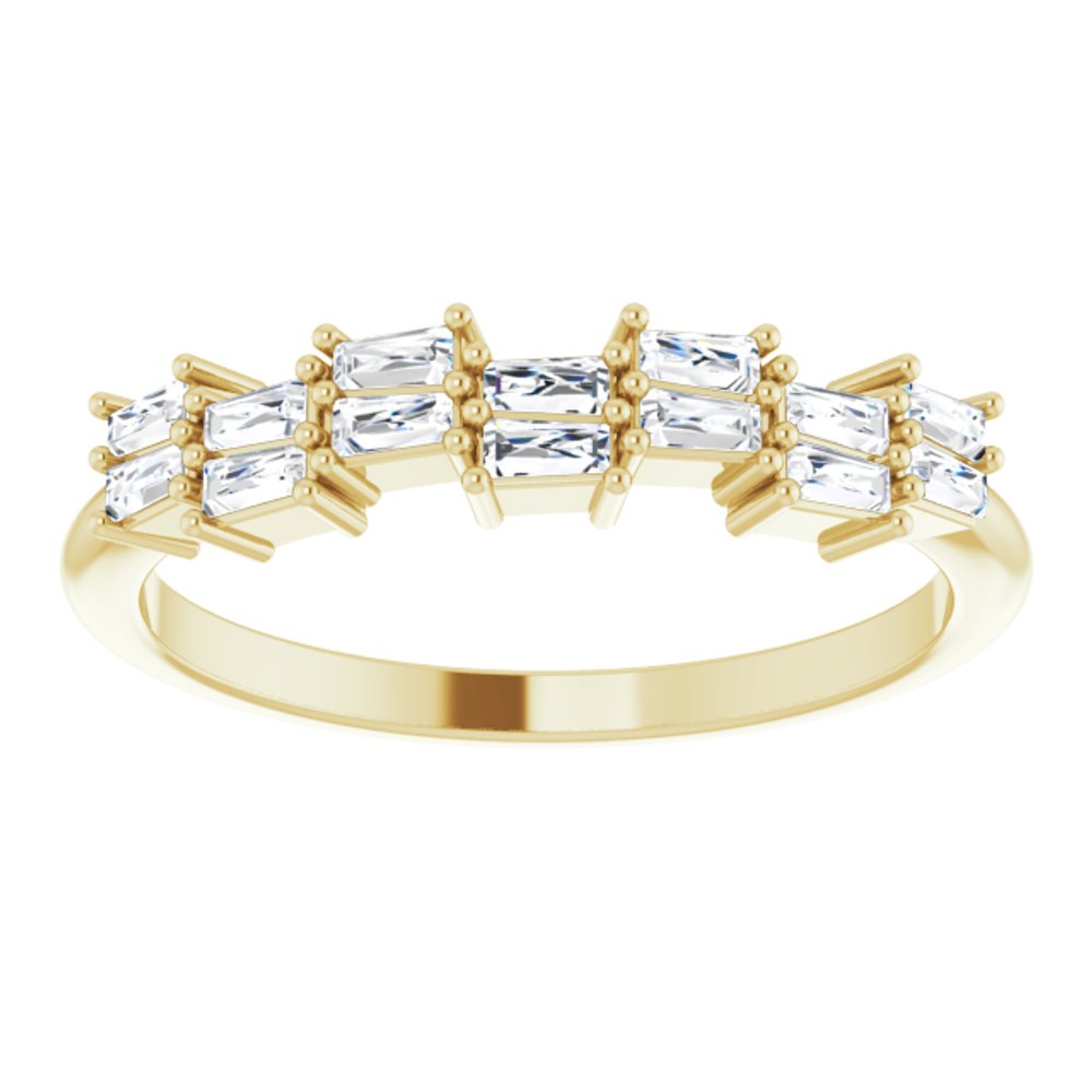 14K Yellow Gold 1/3 CTW Natural Diamond Anniversary Band