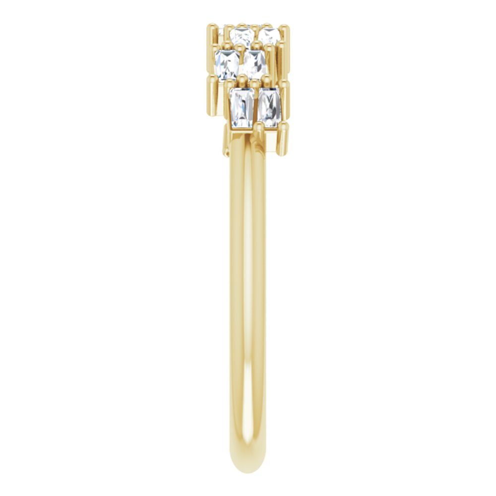 14K Yellow Gold 1/3 CTW Natural Diamond Anniversary Band