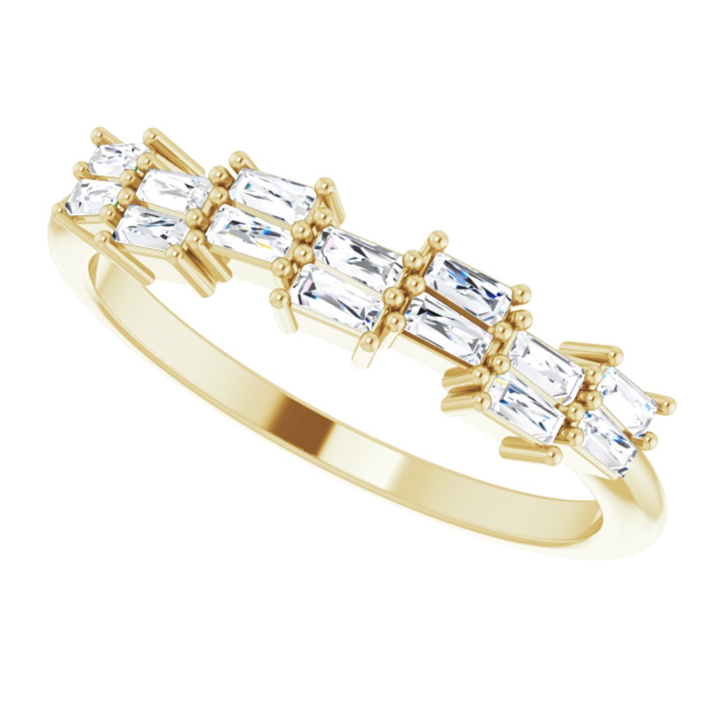 14K Yellow Gold 1/3 CTW Natural Diamond Anniversary Band