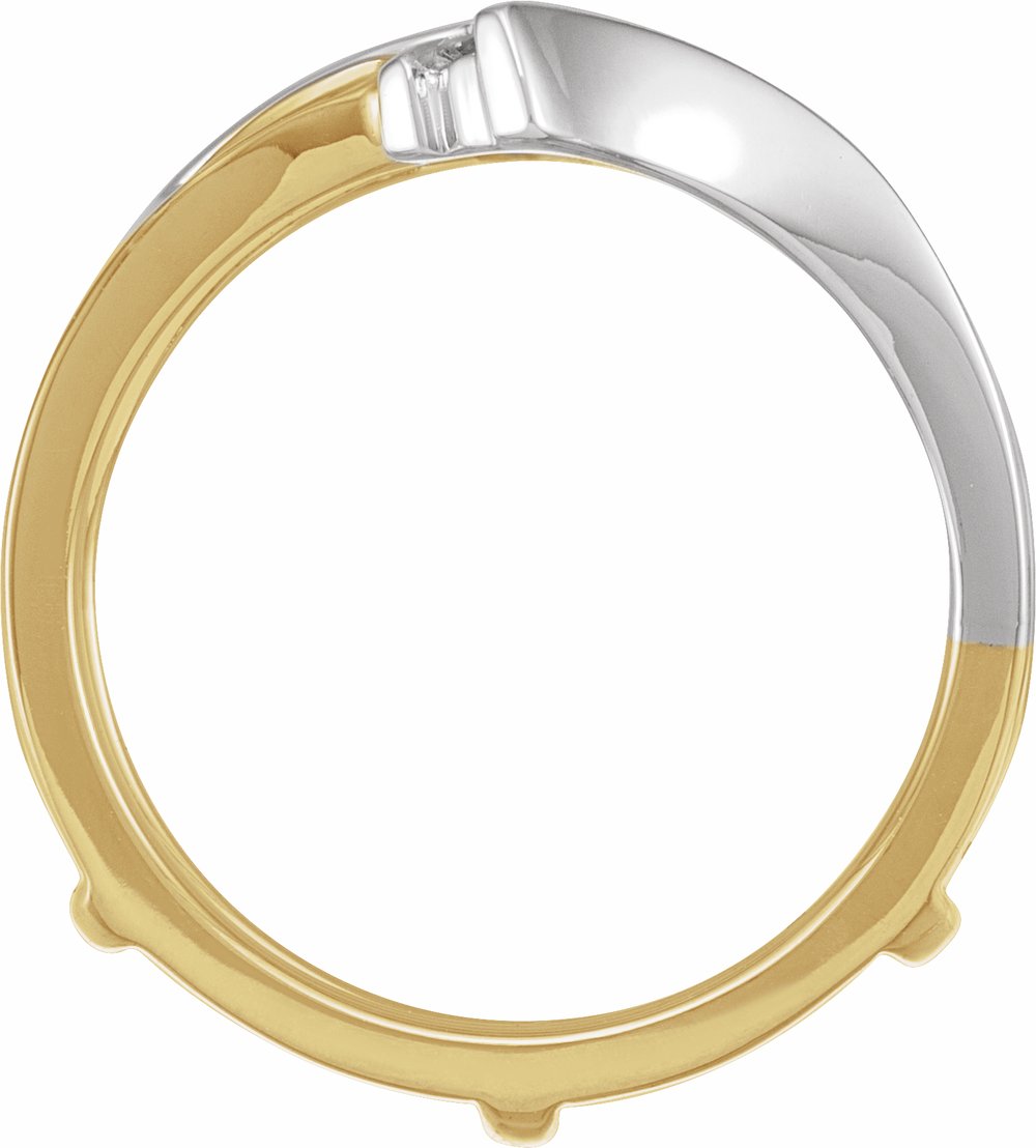 14K White/Yellow Gold 1/4 CTW Natural Diamond Ring Guard