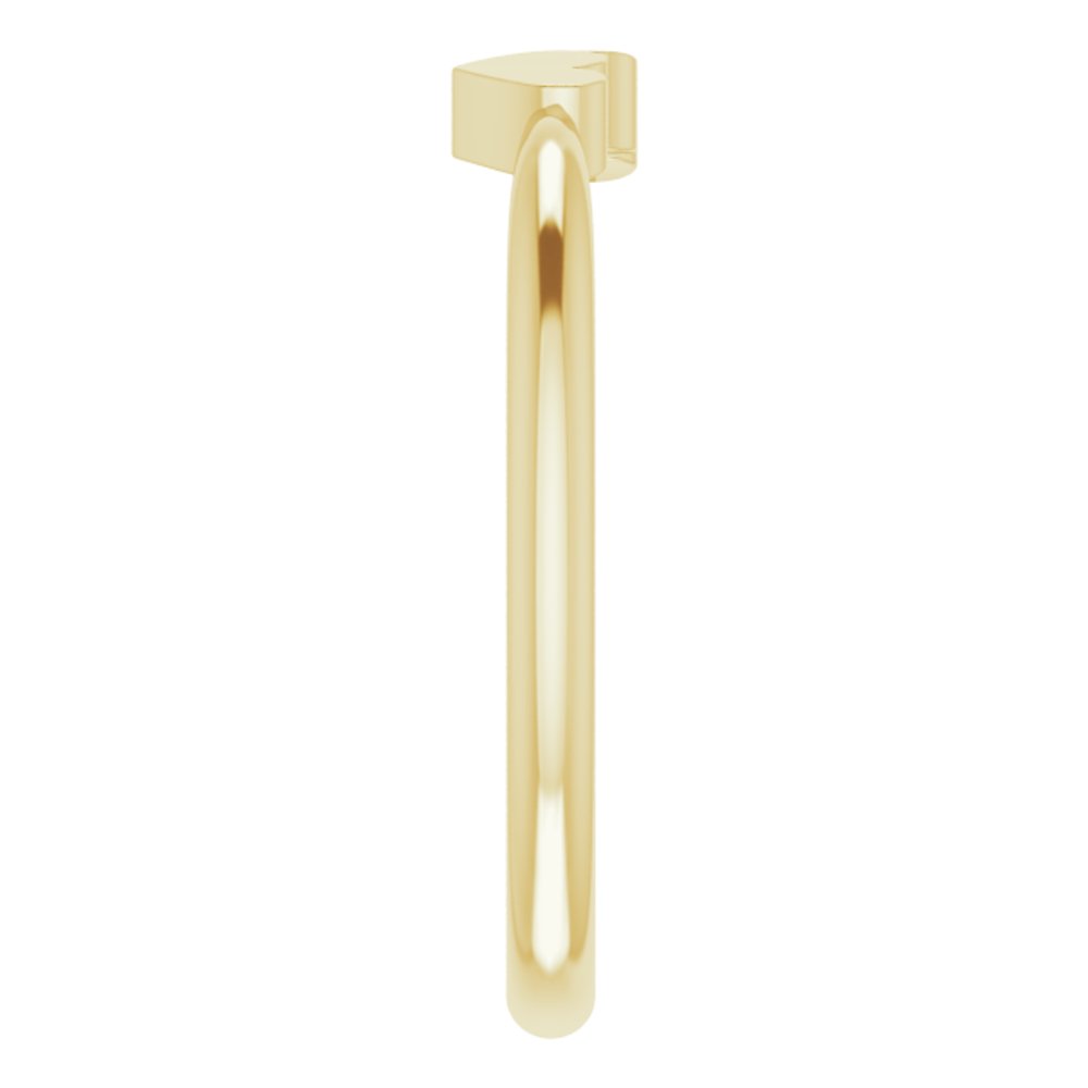 14K Yellow Gold 2-Heart Family Engravable Ring