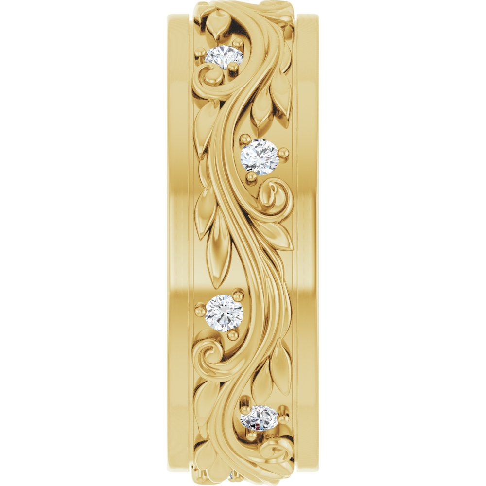 14K Yellow 1/4 CTW Natural Diamond Band