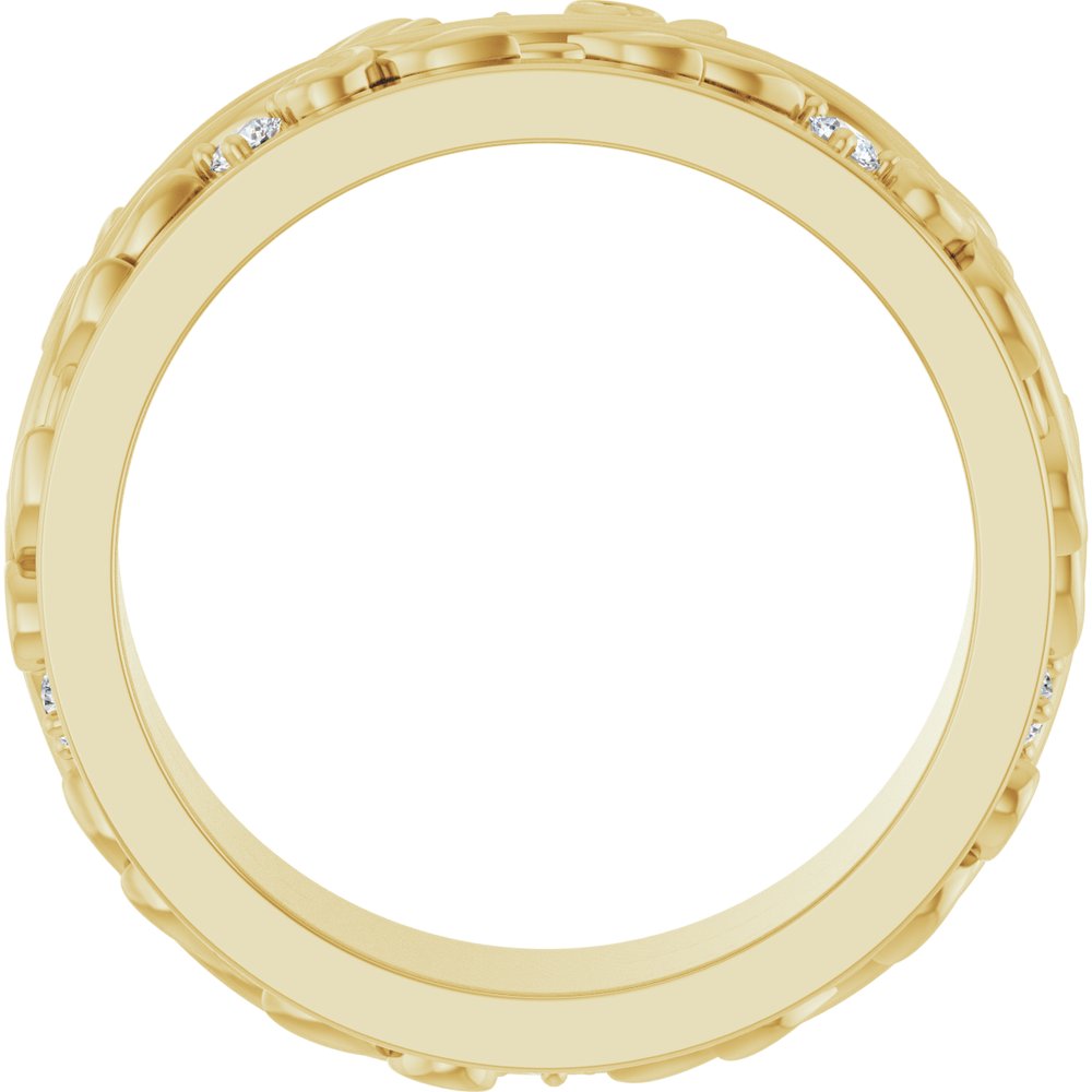 14K Yellow Gold 1/4 CTW Natural Diamond Band Size 7