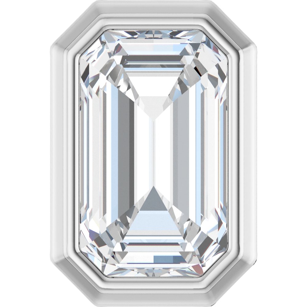 14K White Gold 1/4 CT Lab-Grown Diamond Pendant