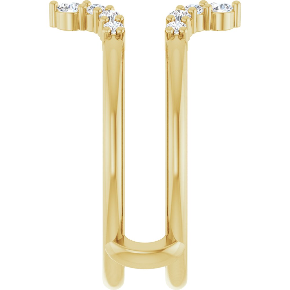 14K Yellow Gold 1/3 CTW Natural Diamond Ring Guard