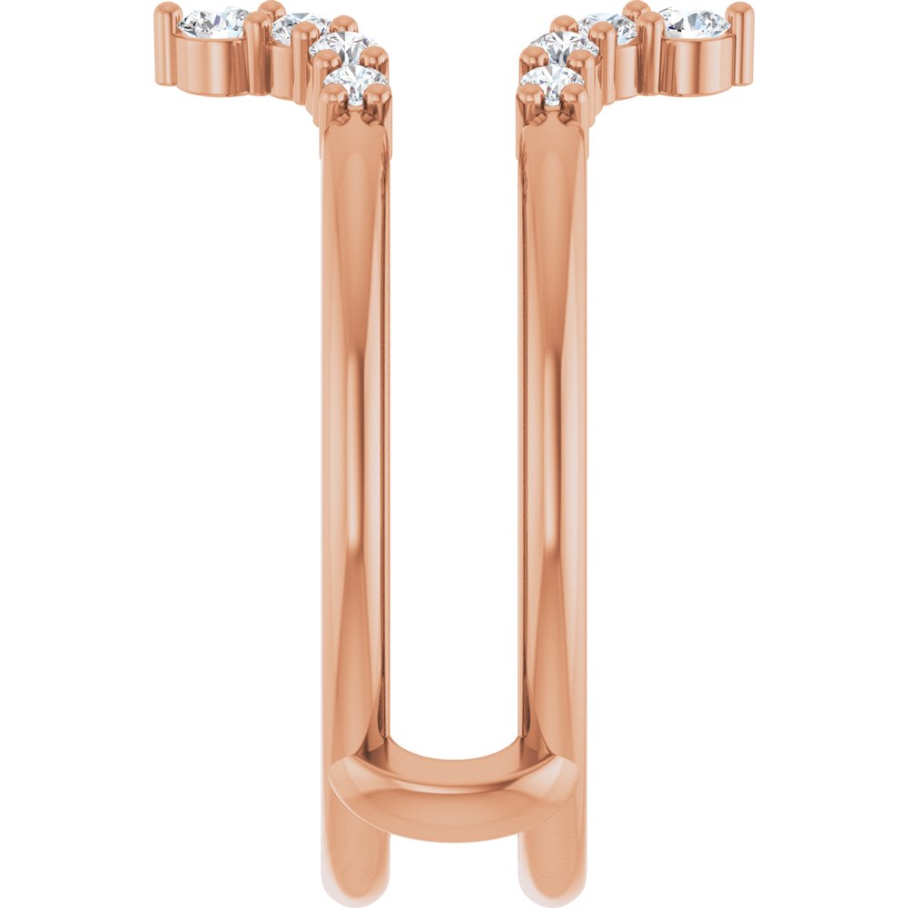 14K Rose Gold 1/3 CTW Lab-Grown Diamond Ring Guard
