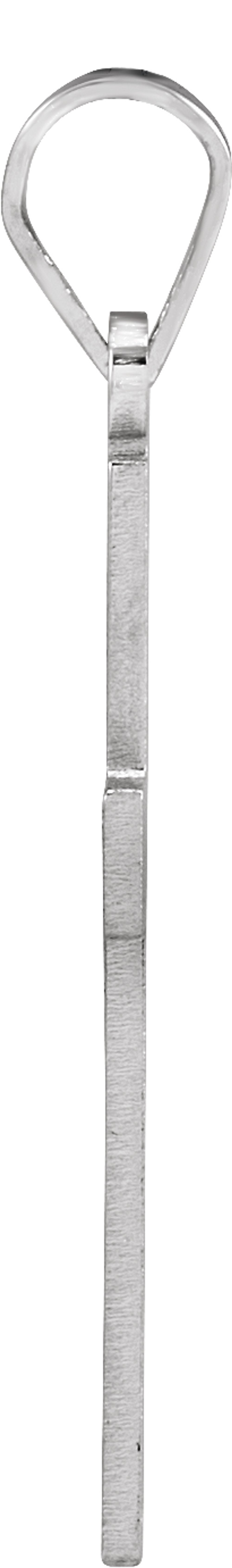 Sterling Silver 18x12 mm Cross Pendant