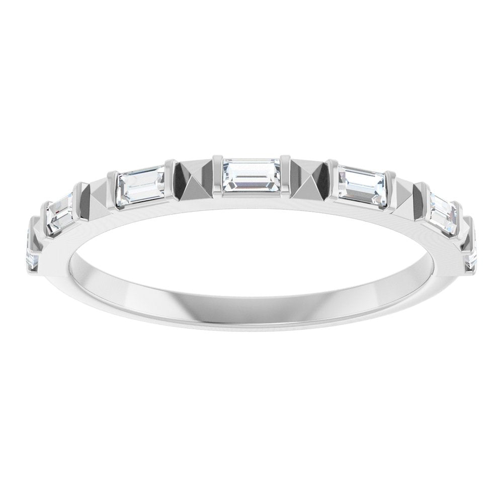 14K White Gold 1/4 CTW Natural Diamond Anniversary Band