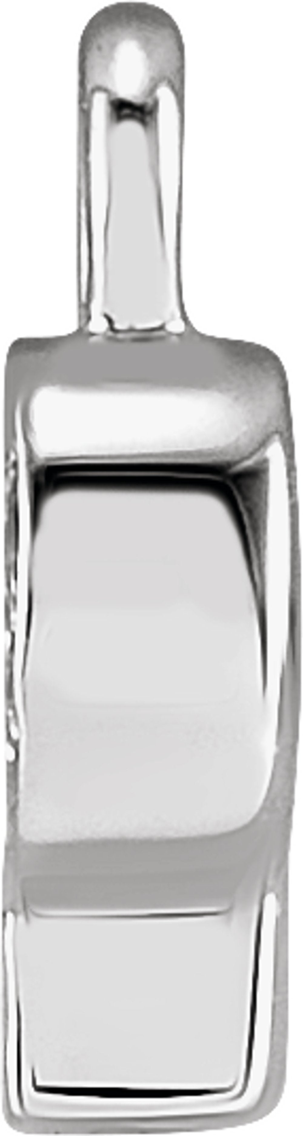 14K White Petite Pavé™ .025 CTW Natural Diamond Initial P Dangle