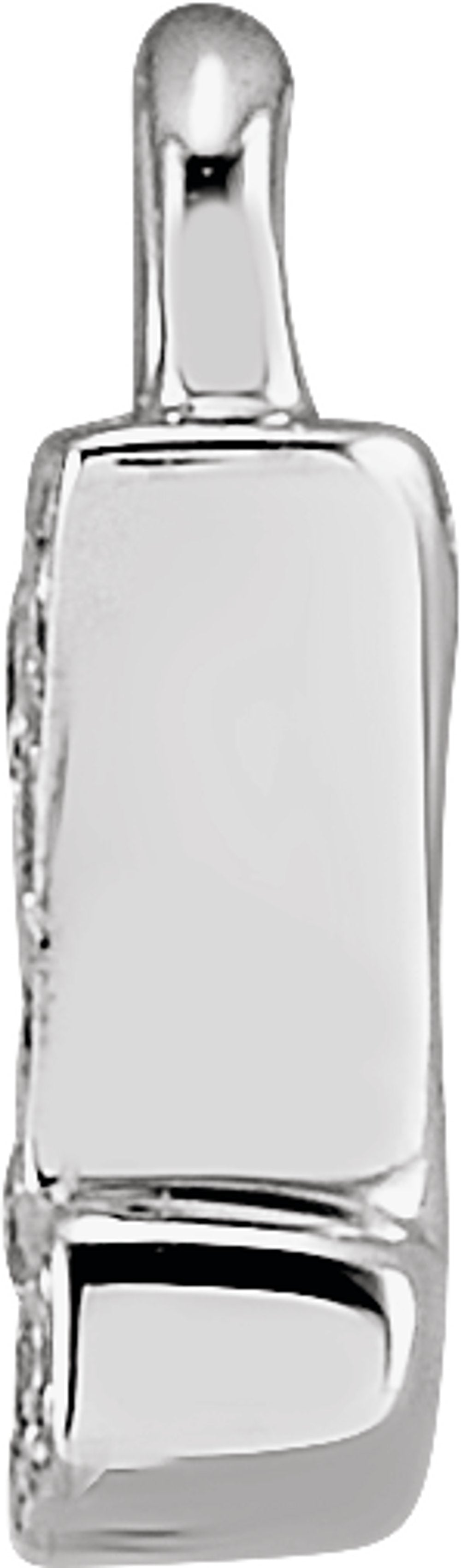 14K White Petite Pavé™ .02 CTW Natural Diamond Initial Z Dangle