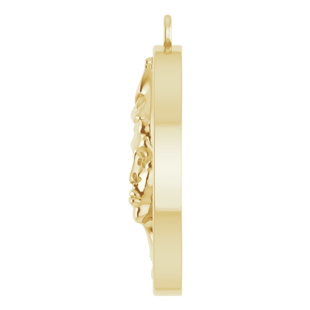 14K Yellow Athena Coin Dangle