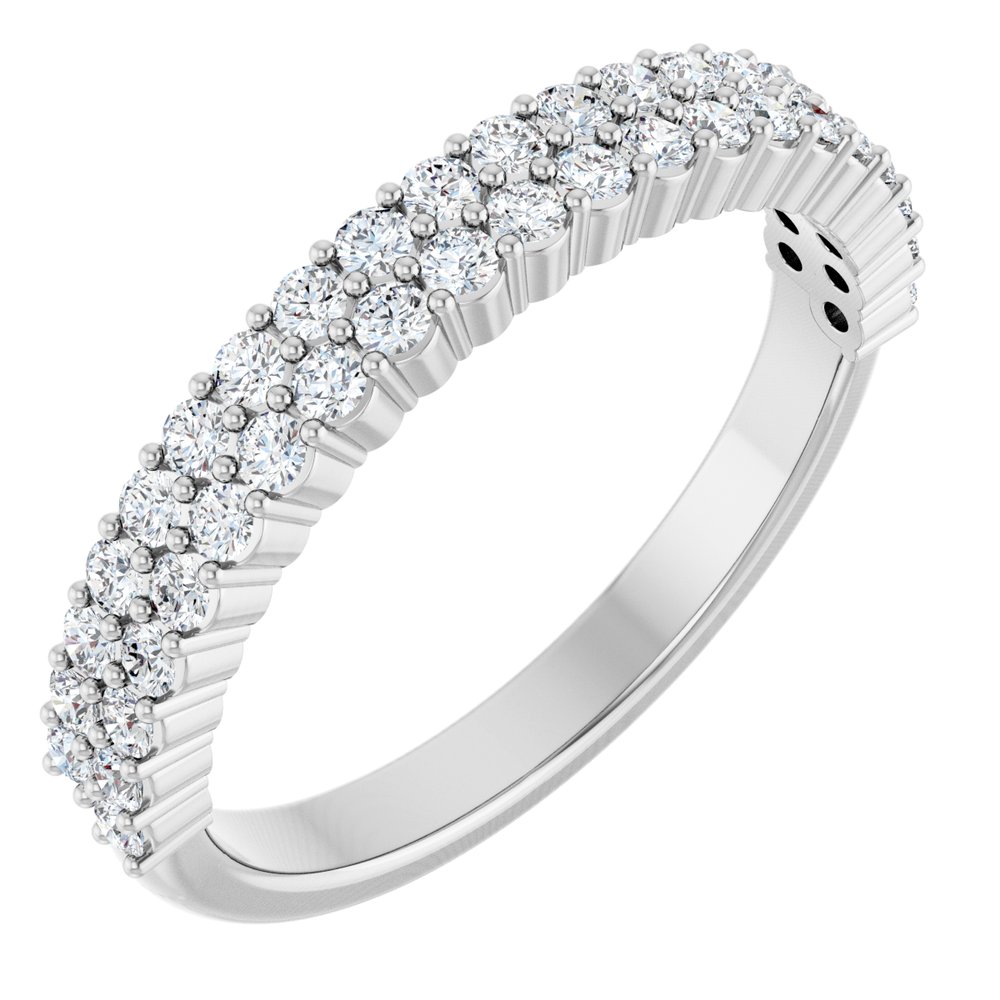 14K White Gold 1/2 CTW Lab-Grown Diamond Anniversary Band