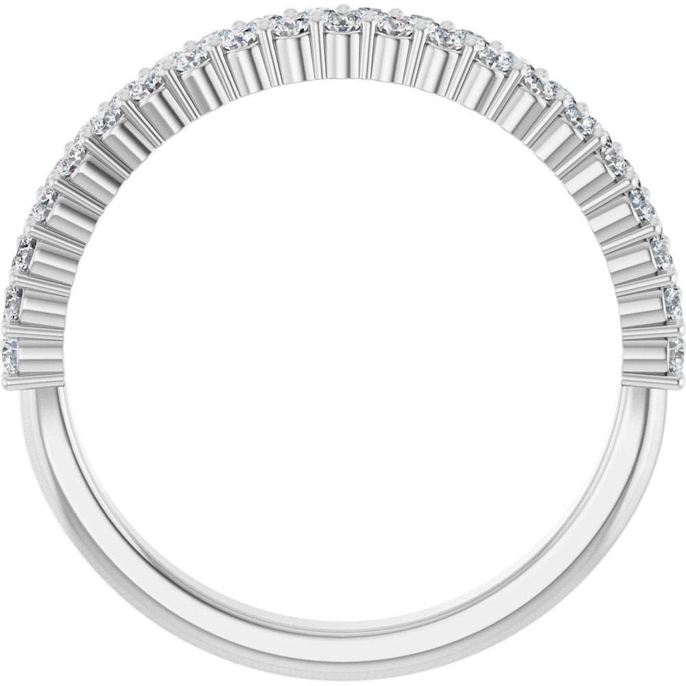 14K White Gold 1/2 CTW Lab-Grown Diamond Anniversary Band