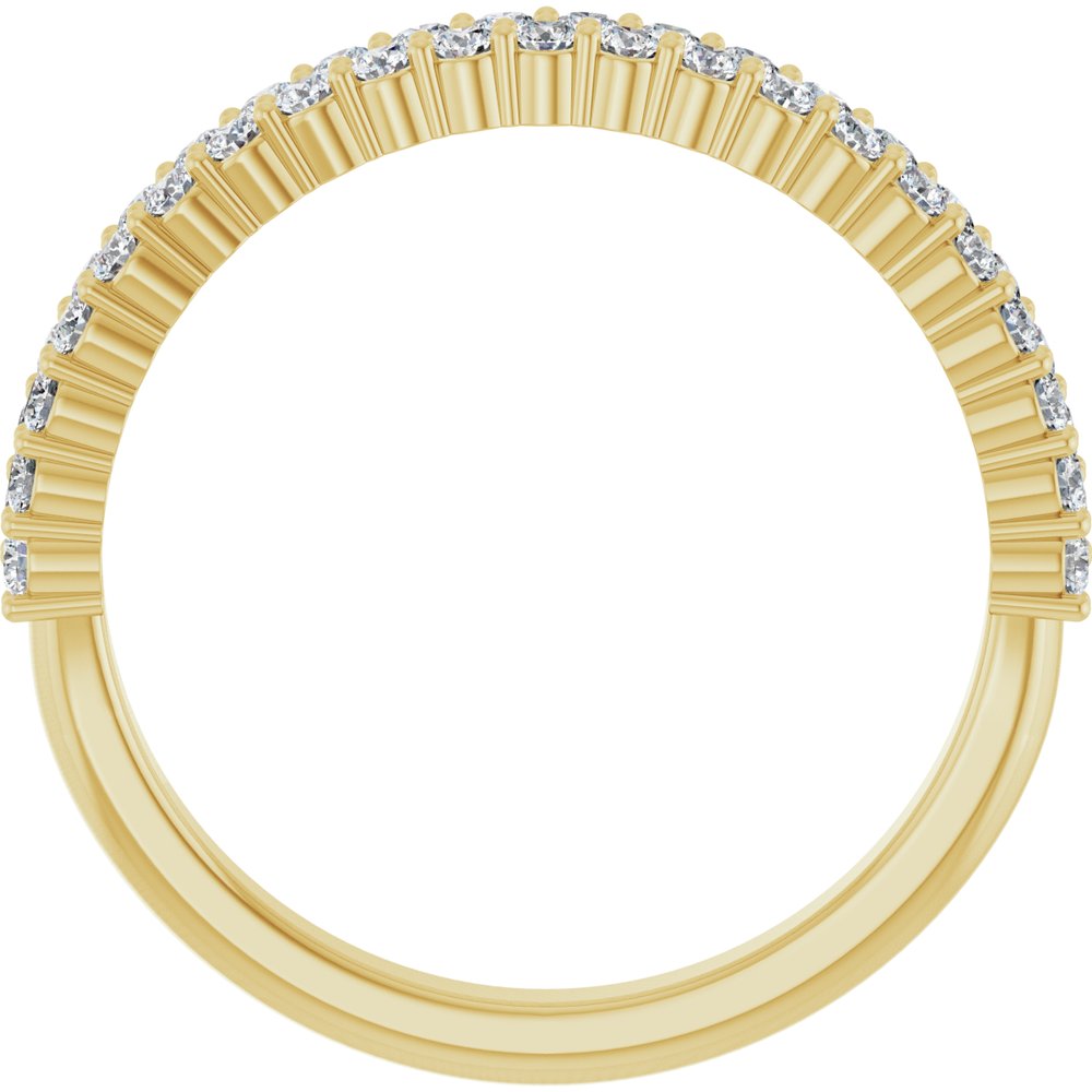 14K Yellow Gold 1/2 CTW Lab-Grown Diamond Anniversary Band