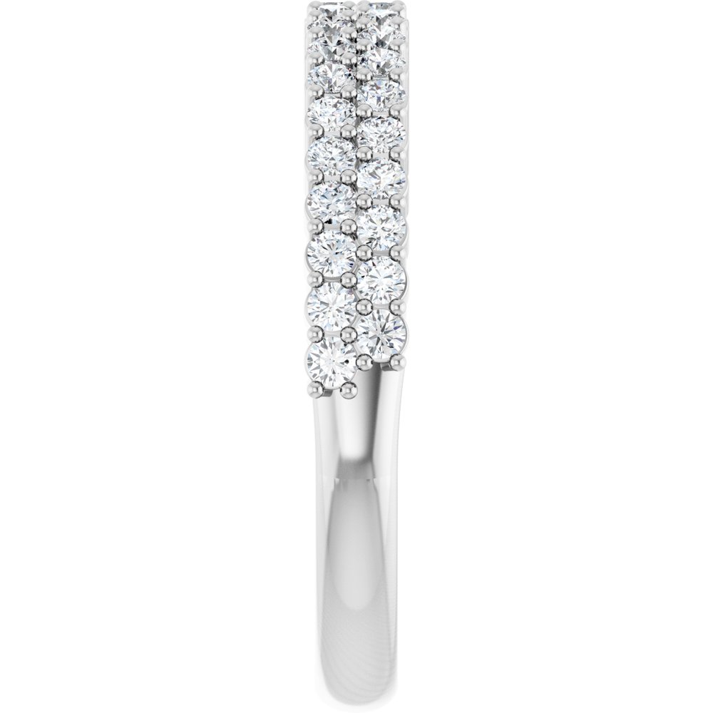 14K White Gold 1/2 CTW Lab-Grown Diamond Anniversary Band
