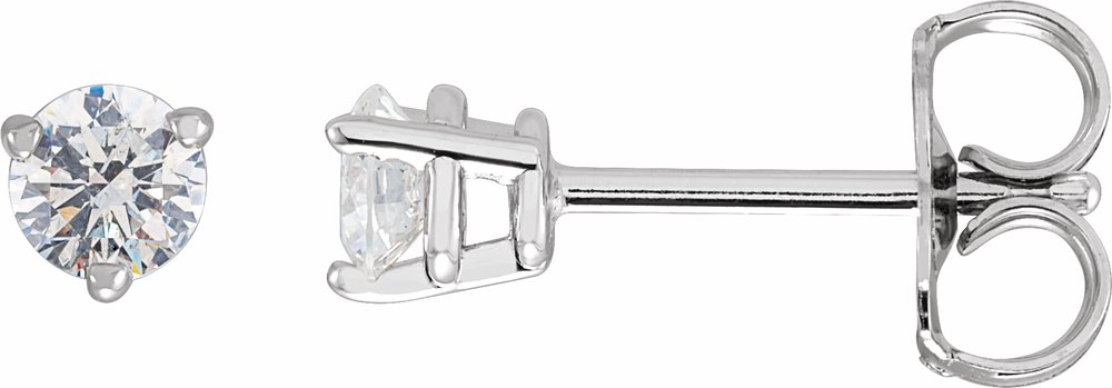 14K White Gold 1/3 CTW Natural Diamond Earrings