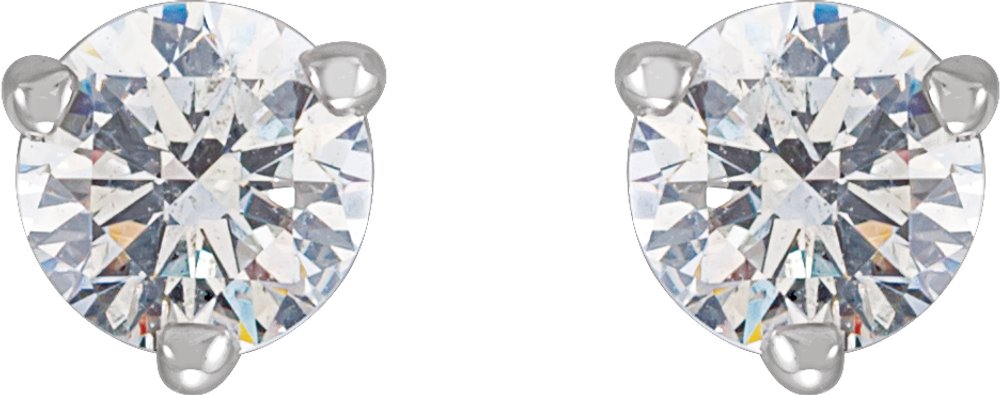 14K White Gold 1/3 CTW Natural Diamond Earrings