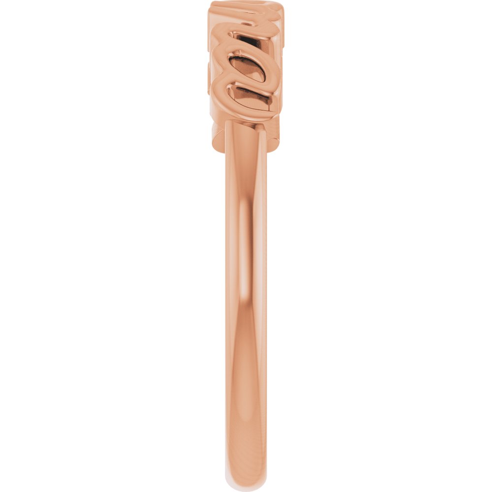 14K Rose Gold Mama Ring
