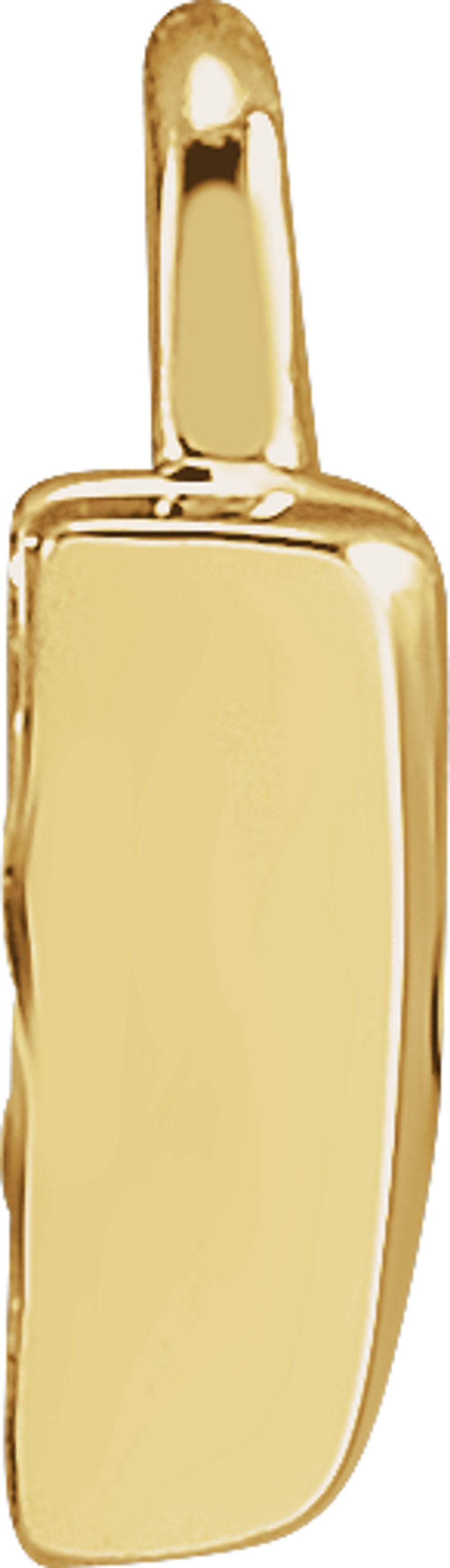 14K Yellow Petite Pavé™ .01 CTW Natural Diamond Initial V Dangle