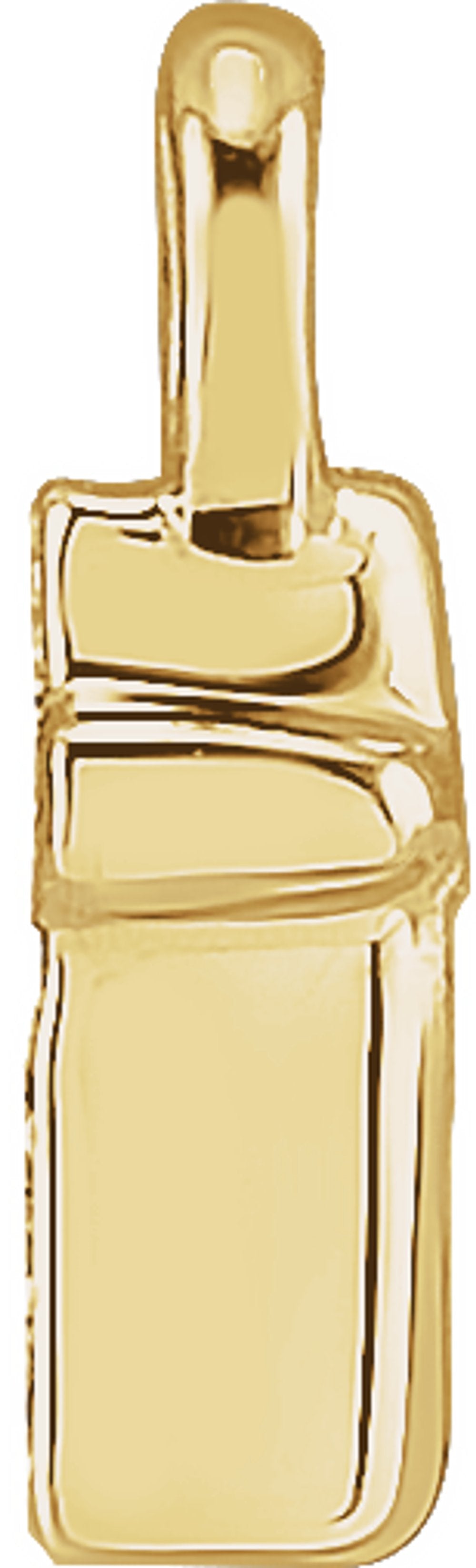 14K Yellow Petite Pavé™ .01 CTW Natural Diamond Initial T Dangle