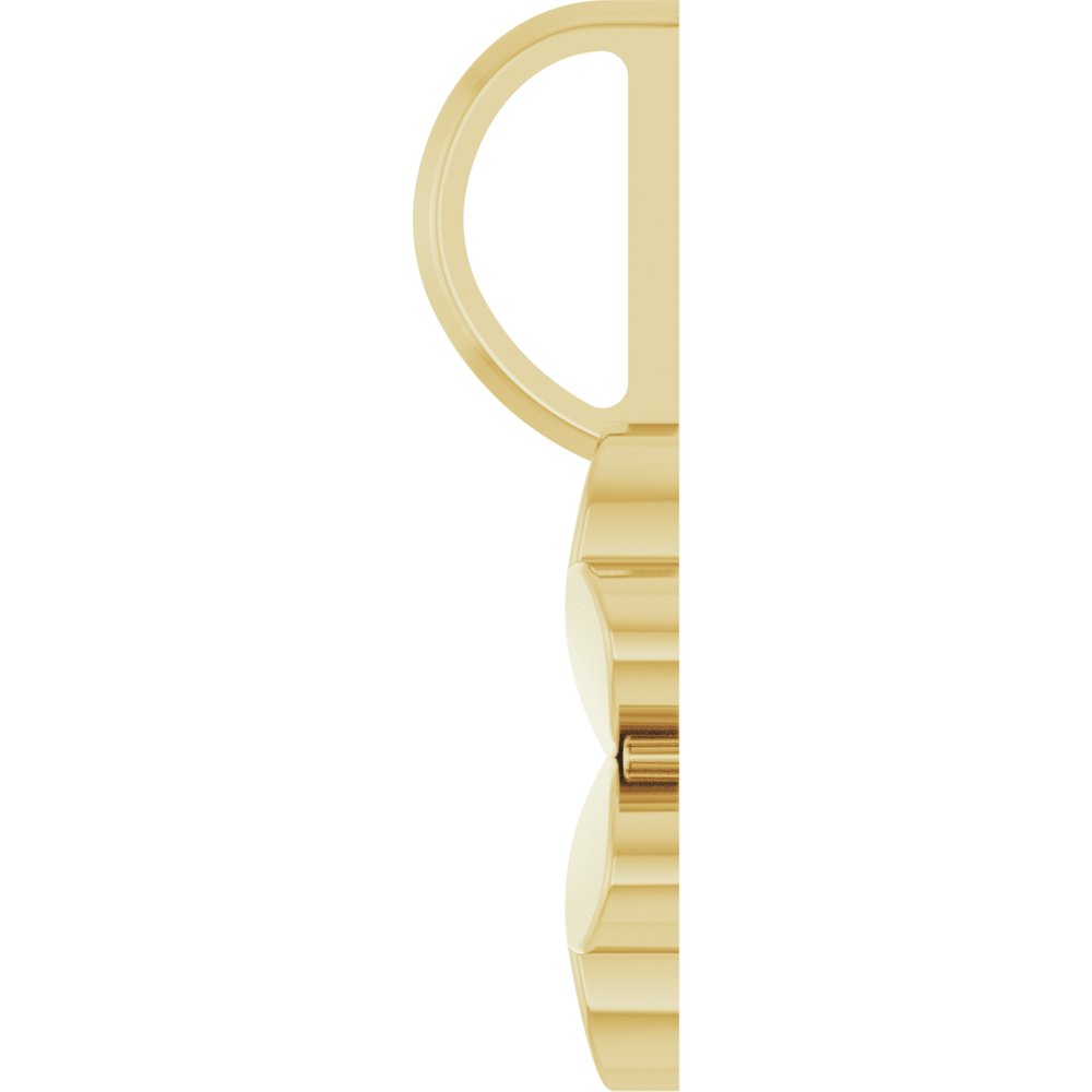 14K Yellow Gold Four-Leaf Clover Charm/Pendant