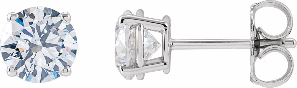 14K White Gold 3 CTW Lab-Grown Diamond Earrings