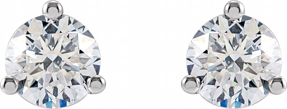 14K White Gold 5/8 CTW Lab-Grown Diamond Stud Earrings