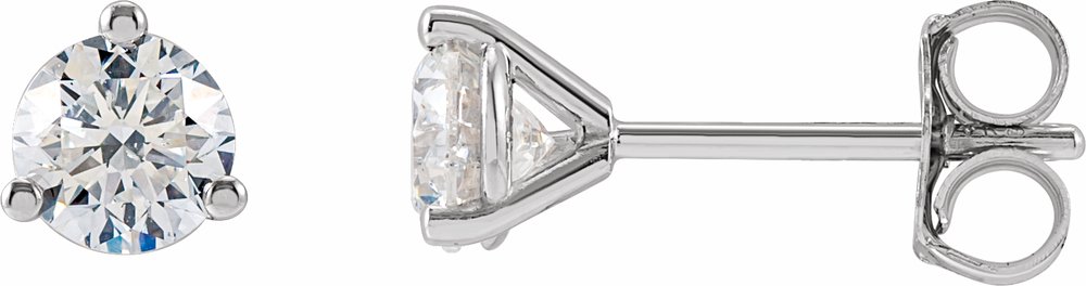 14K White Gold 5/8 CTW Lab-Grown Diamond Stud Earrings