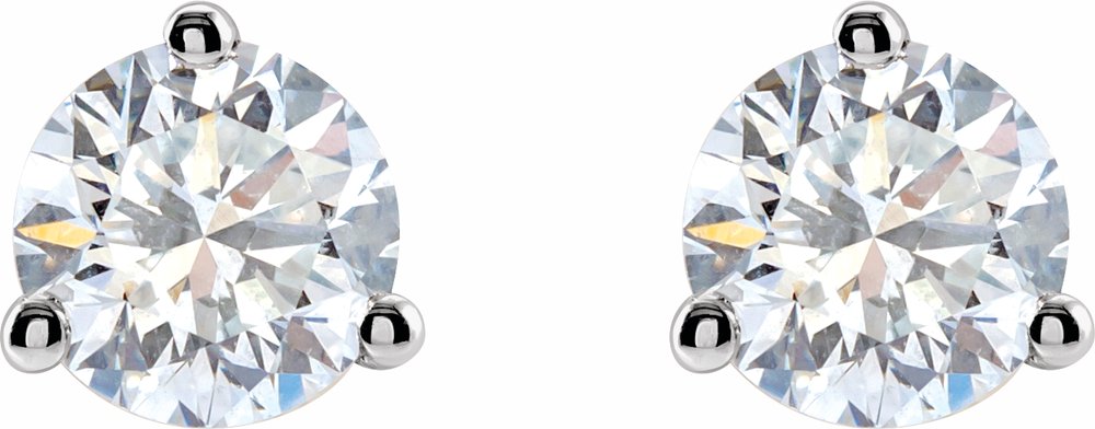 14K White Gold 1 CTW Lab-Grown Diamond Stud Earrings
