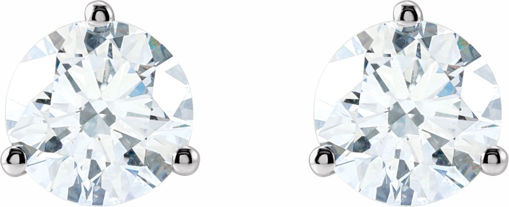 14K White 1 5/8 CTW Lab-Grown Diamond Stud Earrings