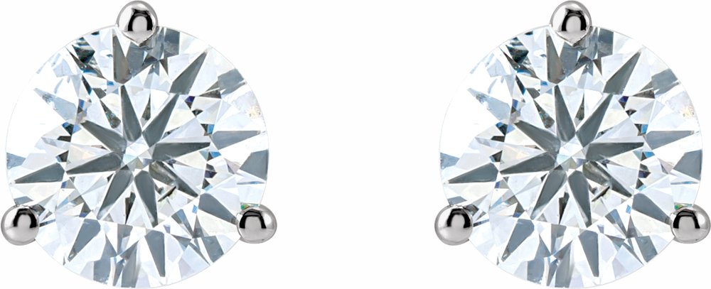 14K White Gold 2 1/2 CTW Lab-Grown Diamond Stud Earrings