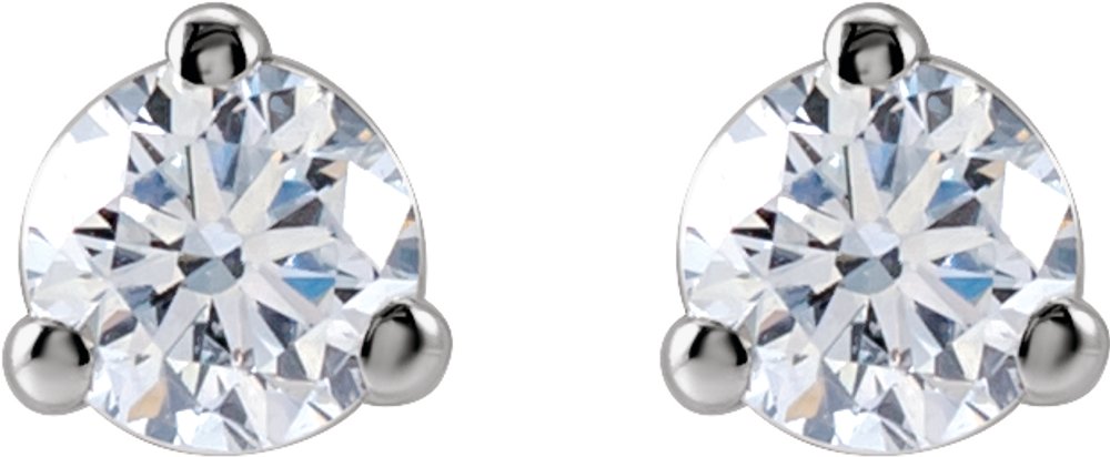 14K White Gold 1/5 CTW Lab-Grown Diamond Stud Earrings