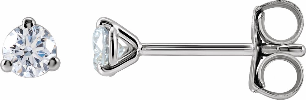 14K White Gold 1/5 CTW Lab-Grown Diamond Stud Earrings