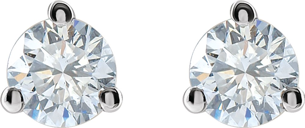 14K White Gold 1/4 CTW Lab-Grown Diamond Stud Earrings