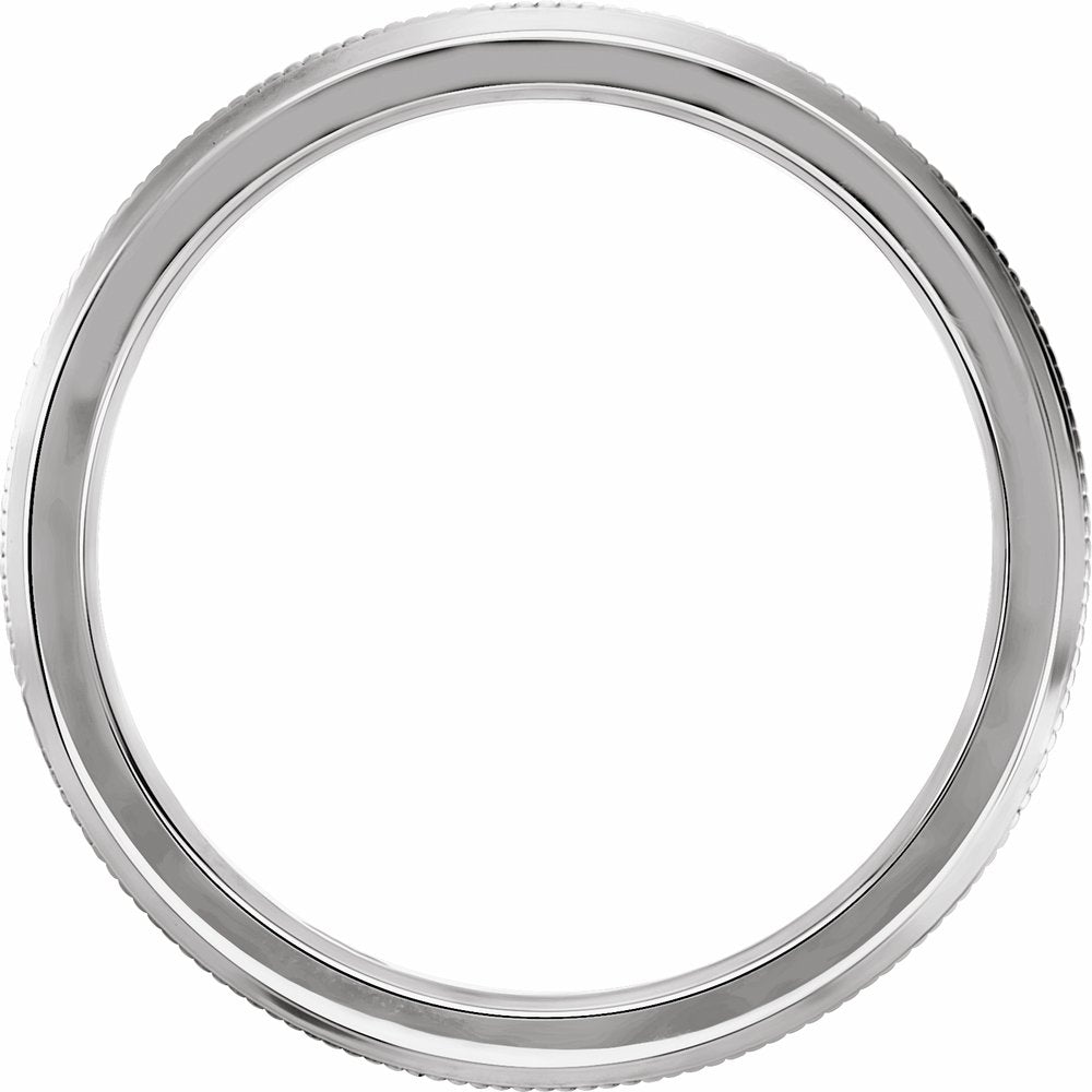 14K White Gold 2.5 mm Knife Edge Band Size 7