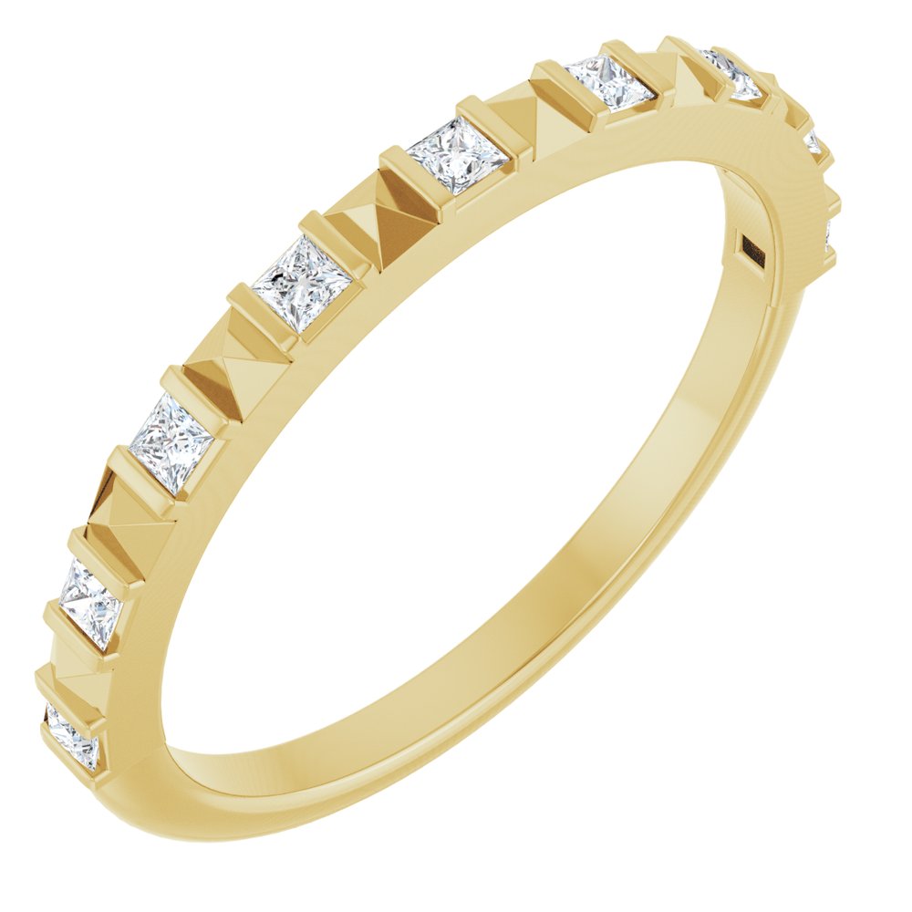 14K Yellow Gold 1/5 CTW Natural Diamond Anniversary Band